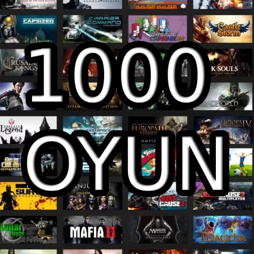  1000 OYUN + ÖMÜR BOYU GARANTİ BALDURS GATE 3, GOD OF WAR RAGNAROK, BLACK MYTH WUKONG, DYING LIGHT 2, STALKER 2, CYBERPUNK 2077, NIER AUTOMATA, MAFIA 2 VE ÇOK DAHA FAZLASI